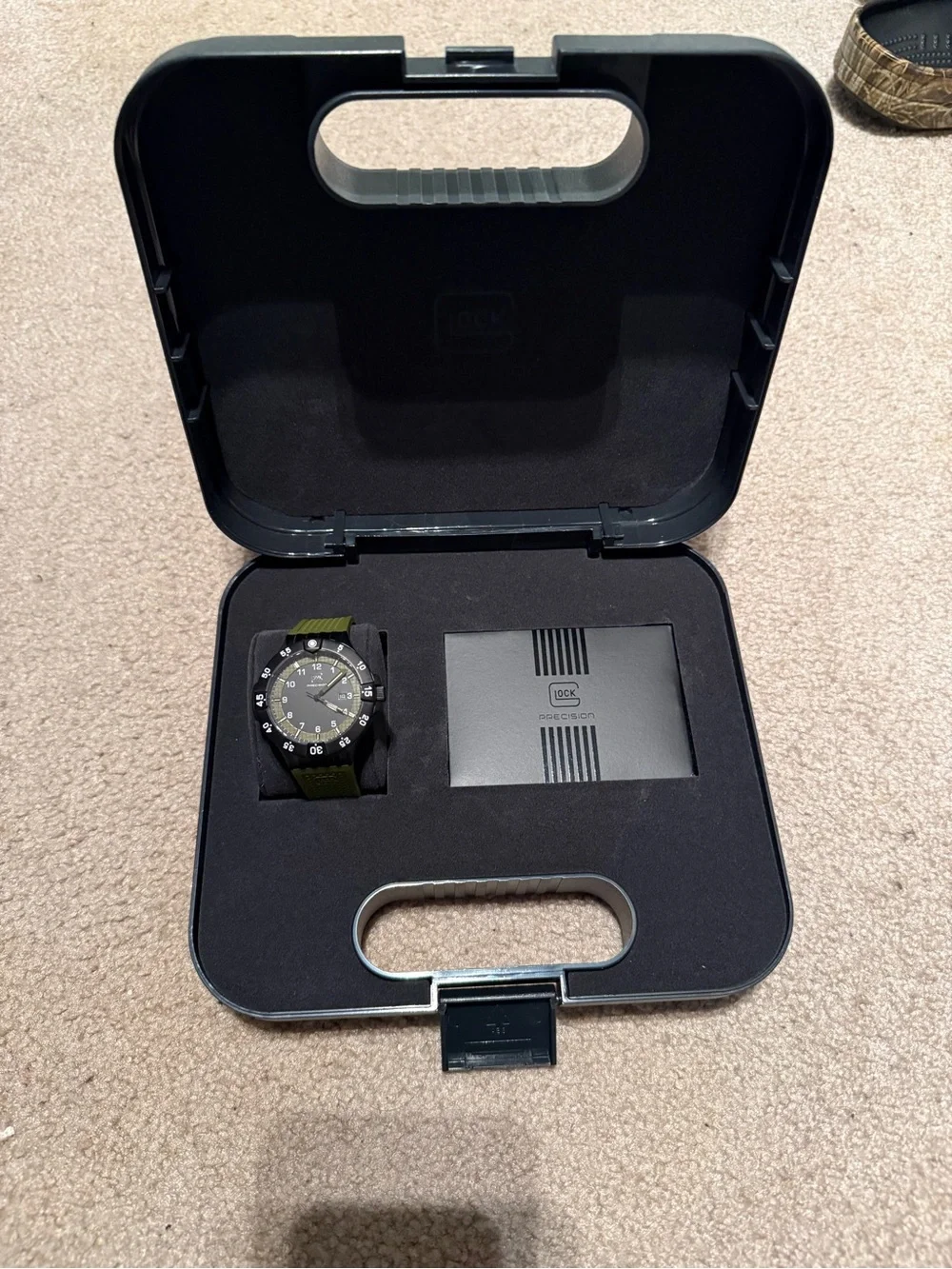 Men's Green and Black Sport Watch